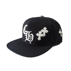 Chrome Hearts CH Double Cross Hat Black