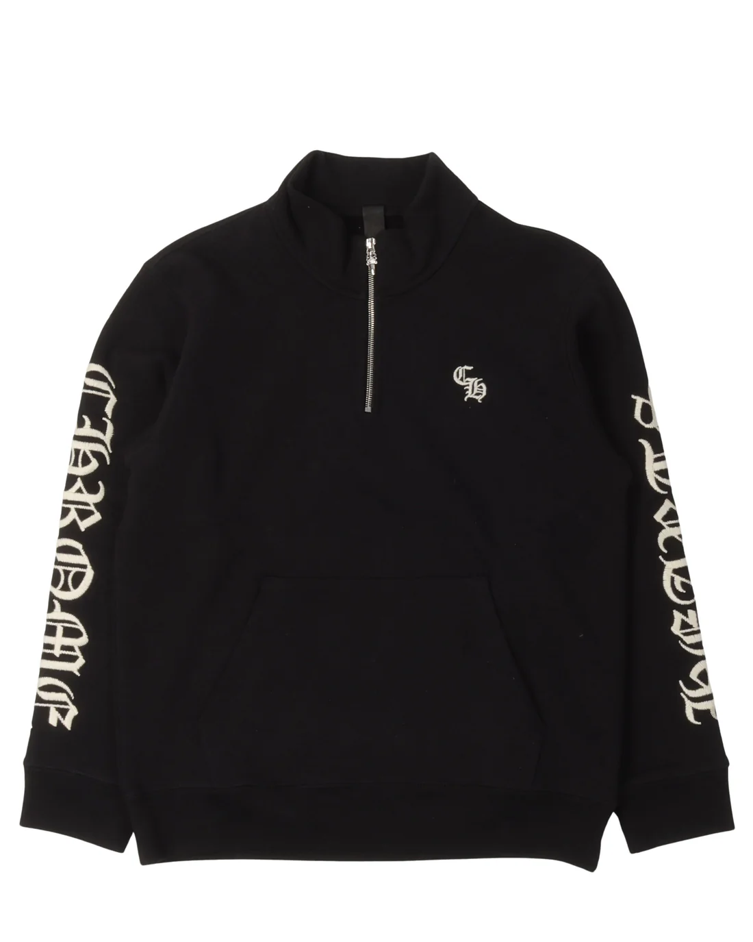 Chrome Hearts Embroidered Quarter Zip Sweatshirt Chrome Hearts Embroidered Quarter Zip Sweatshirt