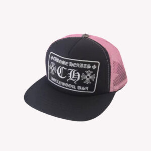 Chrome Hearts Hollywood USA Black Pink Hat