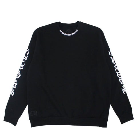 Chrome Hearts Neck Slogan Crewneck – Black Chrome Hearts Neck Slogan Crewneck – Black